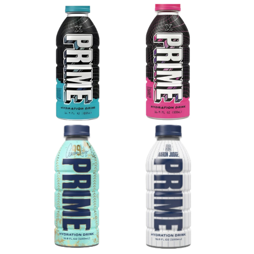 Prime Hydration Blue 'X' Limited Edition  USA x Pink 'X' Limited Edition USA x Aaron Judge Blue x Aaron Judge White - Pre Order