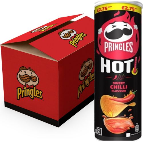 Pringles Hot Kickin Sweet Chilli - 160g - Pack of 6