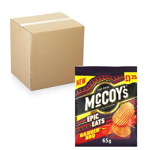 McCOY's Epic Eats Bangin' BBQ - 65g - Pack of 20