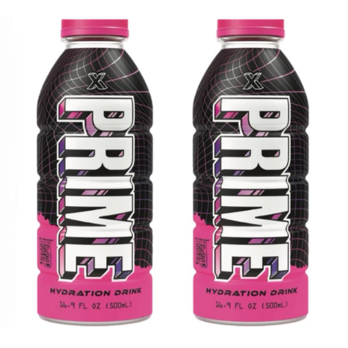 Prime Hydration Pink 'X' Limited Edition USA - 500ml - Twin Pack - Pre Order