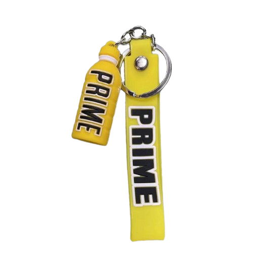 Prime Hydration Drink Keychain - Yellow