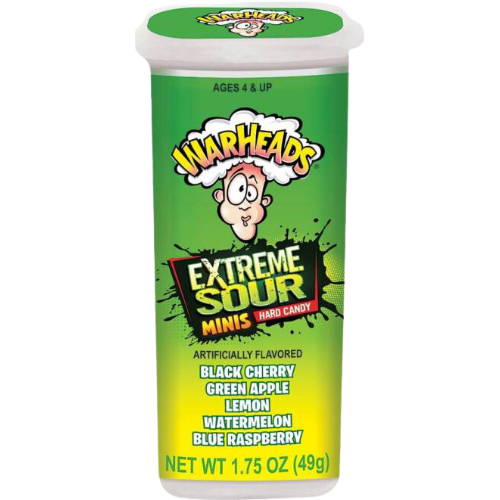 Warheads Extreme Sour Hard Candy Mini'S - 49g
