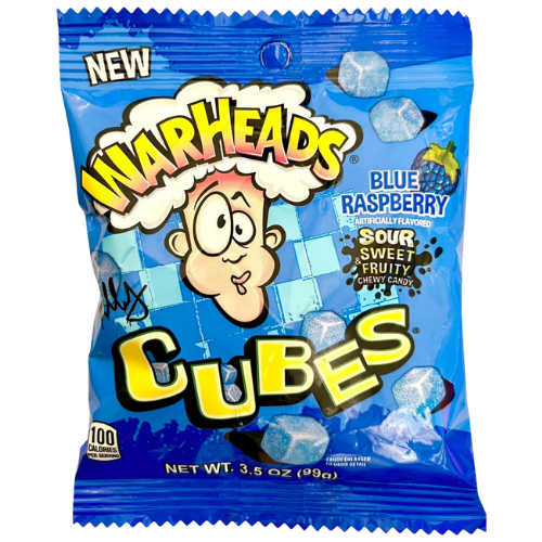 Warheads Cubes Blue Raspberry - 99g