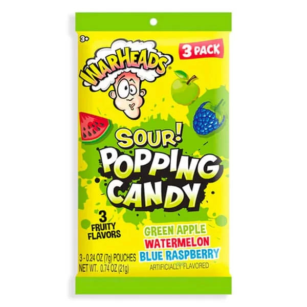 Warheads Sour Popping Candy - 21g