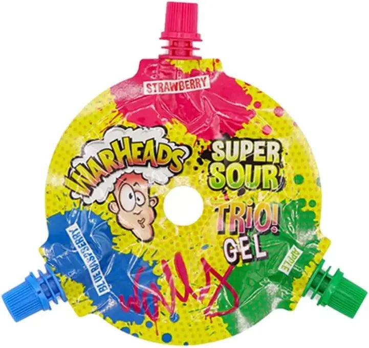 Warheads Super Sour Trio Gel Wheel - 51g - Greens Essentials