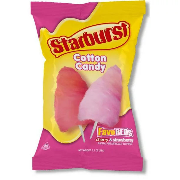 Starburst Fave Reds Cotton Candy - 88g