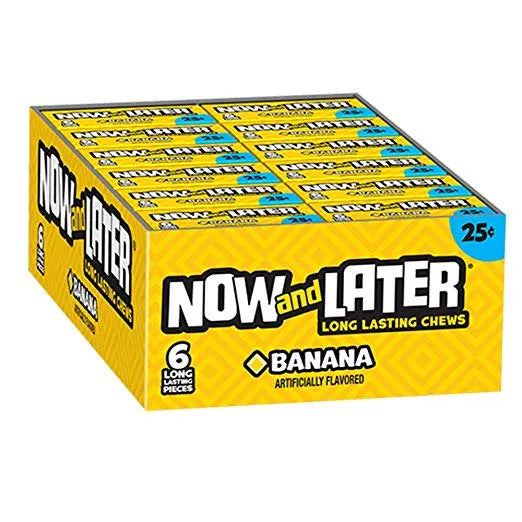 Now & Later Original Taffy Chews Candy, Banana - 26g - Greens Essentials