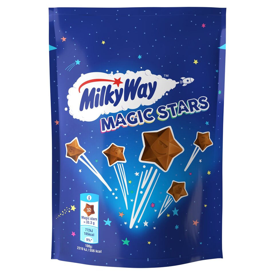 Milky Way Magic Stars Milk Chocolate Bites Pouch Bag - 100g