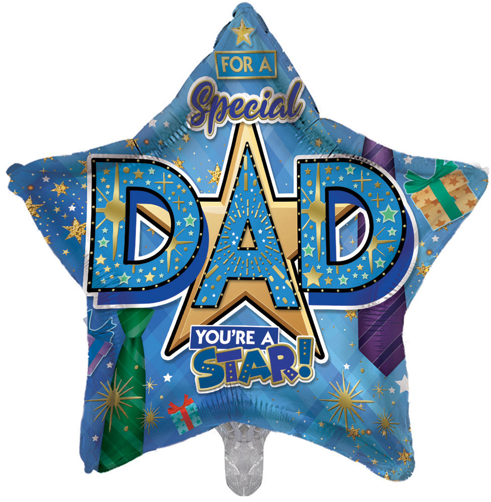 Special Dad You're A Star Foil Balloon - 19"