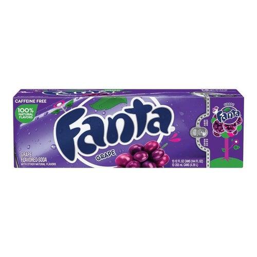 Fanta Grape Soda - 355ml Case of 12