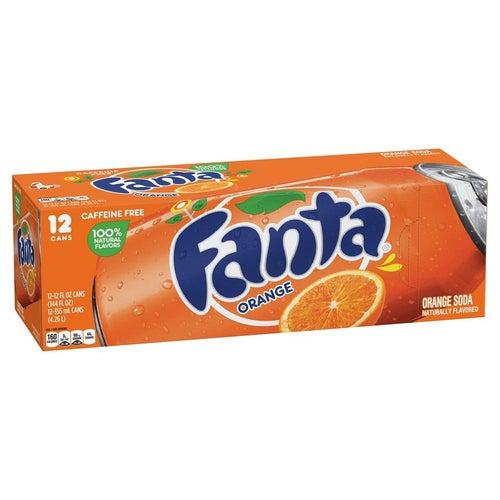 Fanta Orange Soda - 355ml Case of 12