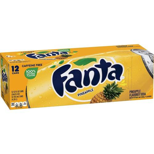Fanta Pineapple Soda - 355ml Case of 12