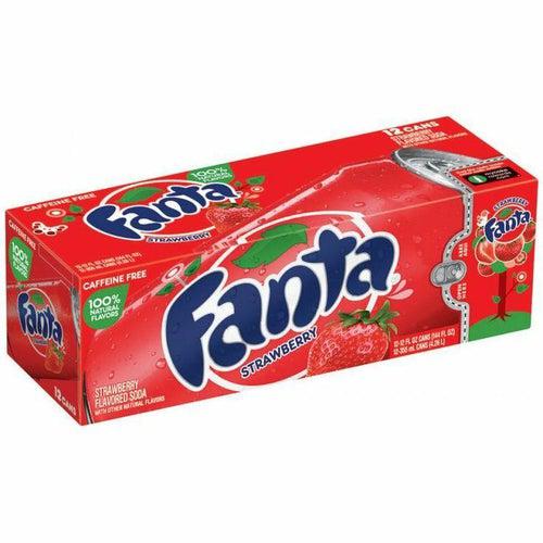 Fanta Strawberry Soda - 355ml Case of 12