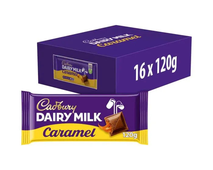 Cadbury Dairy Milk Caramel - 120g - Pack of 16
