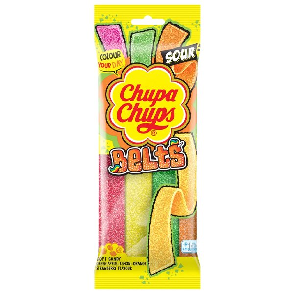 Chupa Chups Sour Mixed Belts Pack - 90g