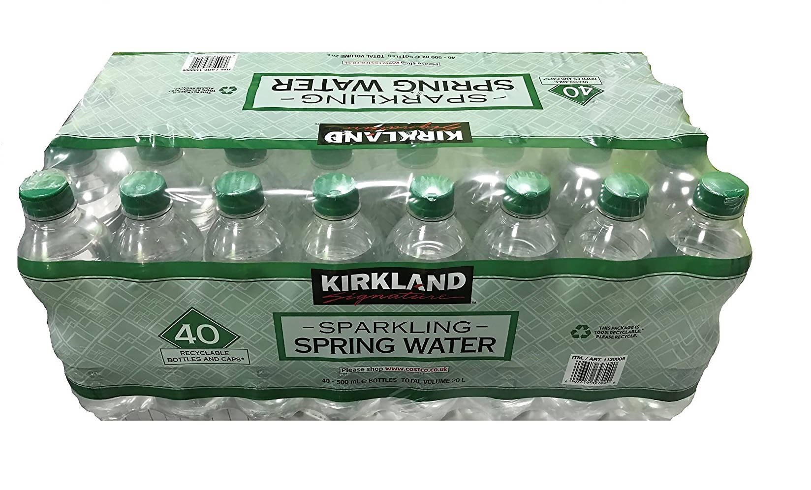 Kirkland Signature Sparkling Spring Water - 40 x 500ml