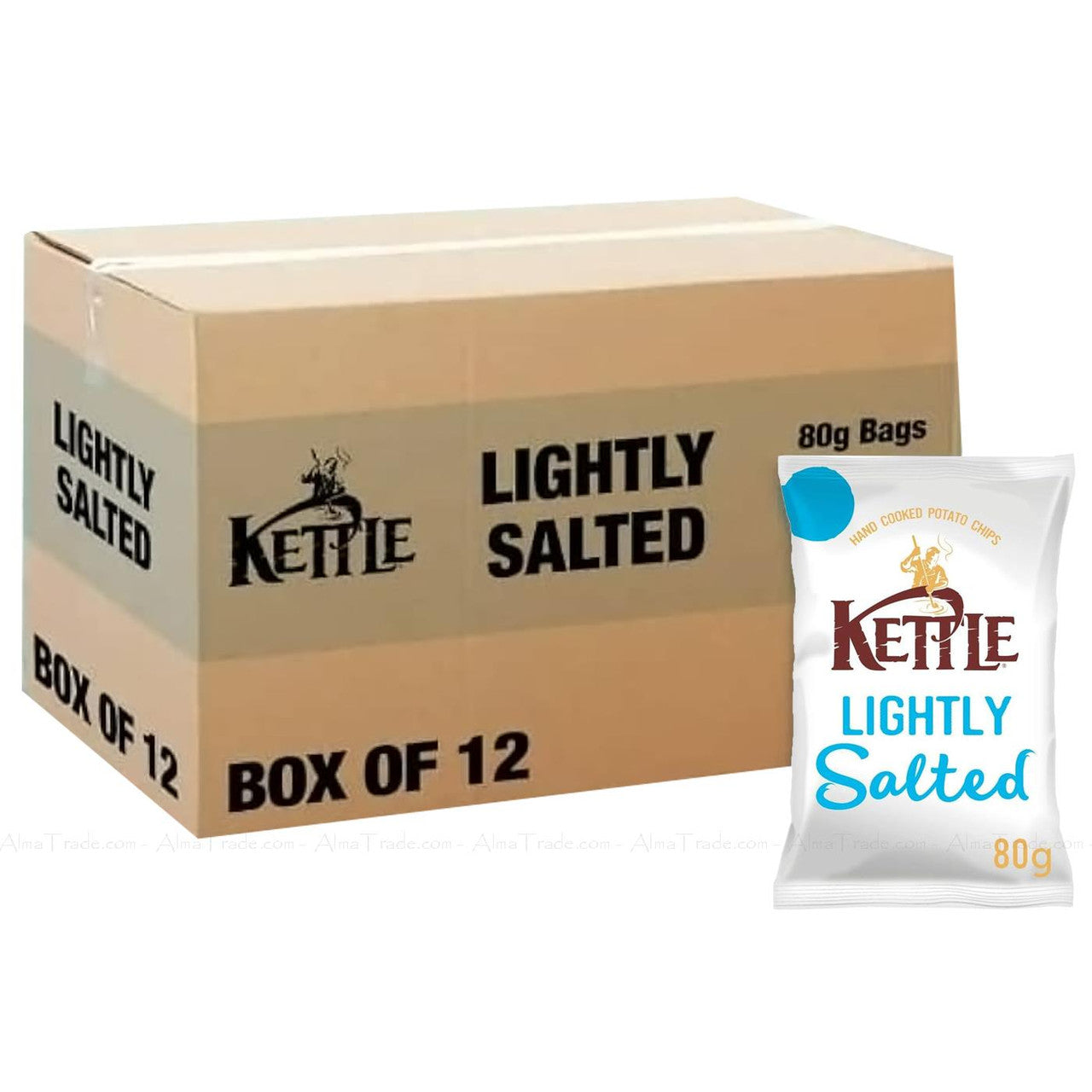 Kettle Lightly Salted - 80g - Pack of 12