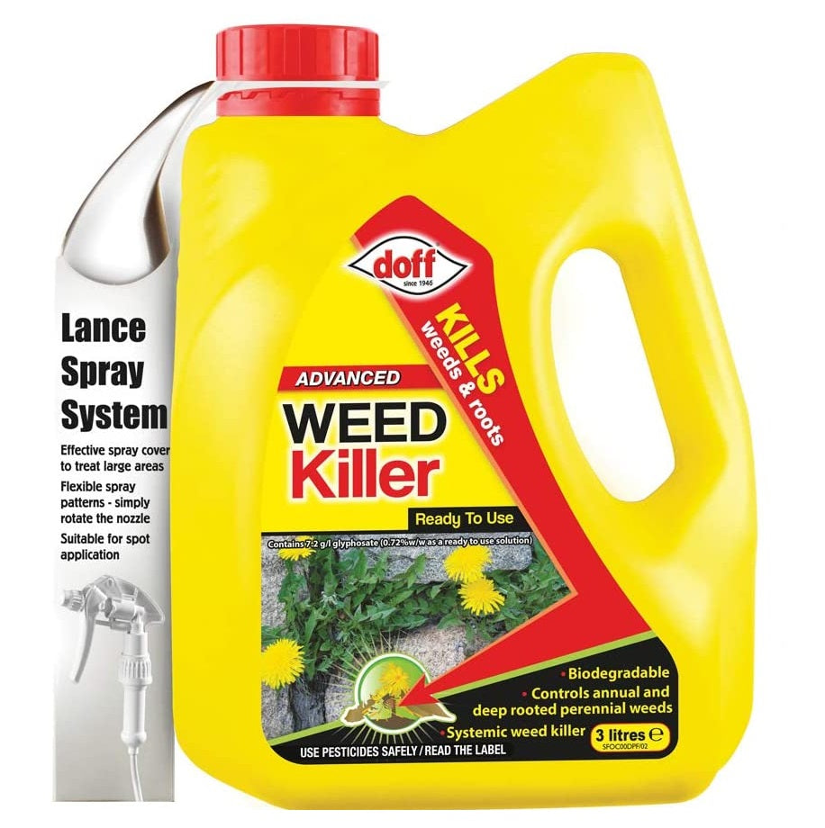 Doff Advanced Weedkiller with spray lance - 3L