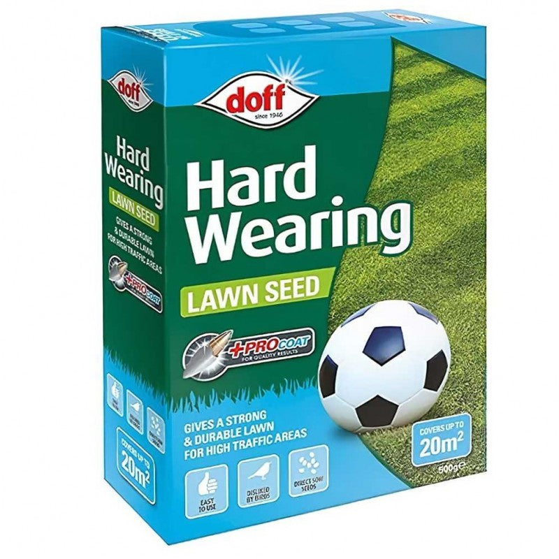 Doff Hardwearing Lawn Seed with PROCOAT - 1kg