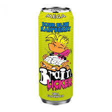 Brain Licker Sour Blue Raspberry Soda - 500ml