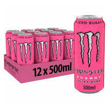 Monster Energy Drink Ultra Rosa - 500ml - Case of 12