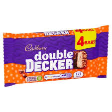 Cadbury Double Decker Chocolate Bar Multipack 4 Pack - 149.2g