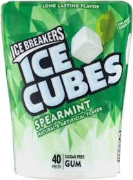 Ice Breakers Ice Cubes Spearmint Bottle Pack - 40 Pieces