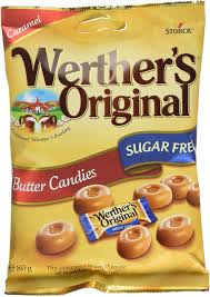 Werther's Original Sugar Free Butter Candies Share Bags - 80g