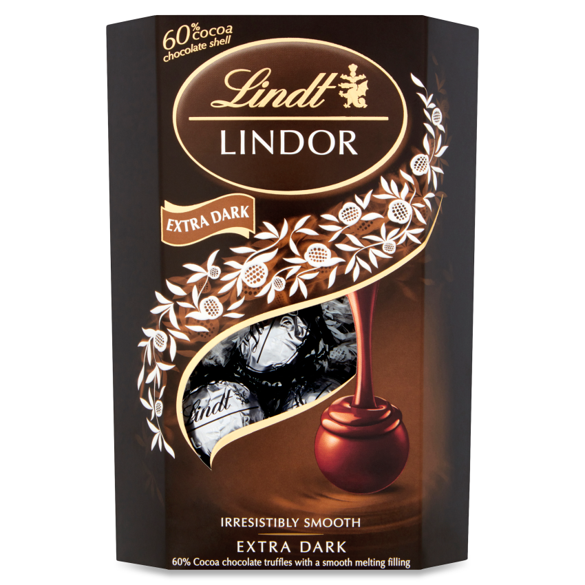 Lindt Lindor Extra Dark Chocolate Truffles Box  - 200g