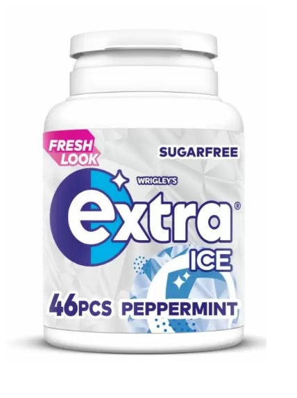 Extra Ice Peppermint Sugarfree Chewing Gum Bottle - 64.4g