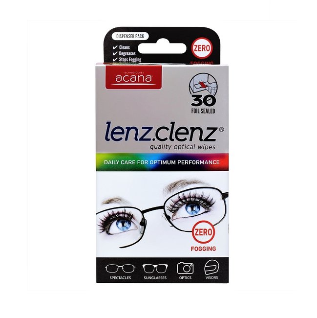 Lenzclenz Anti Fogging Optical Wipes - Pack of 30