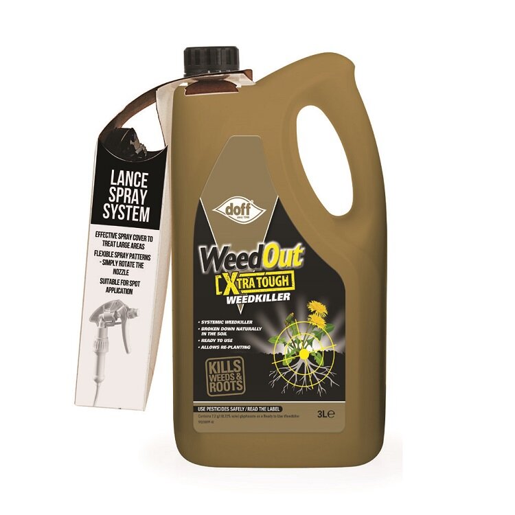 Doff Weedout Extra Tough 3 litre with spray lance