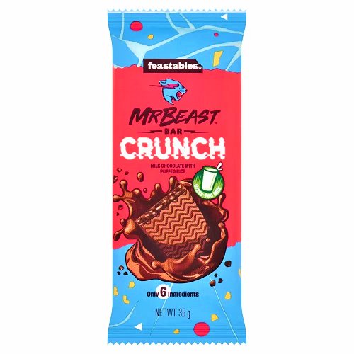 Feastables Mr Beast Bar Crunch Chocolate - 35g
