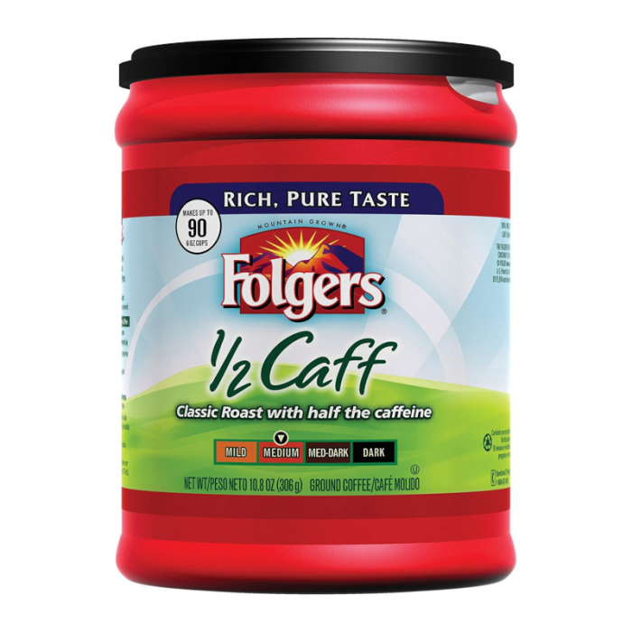 Folgers 1/2 Caff Coffee - 272g