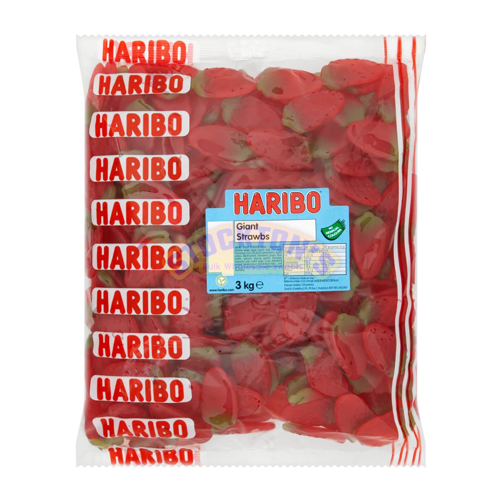 Haribo Giant Strawbs - 3kg