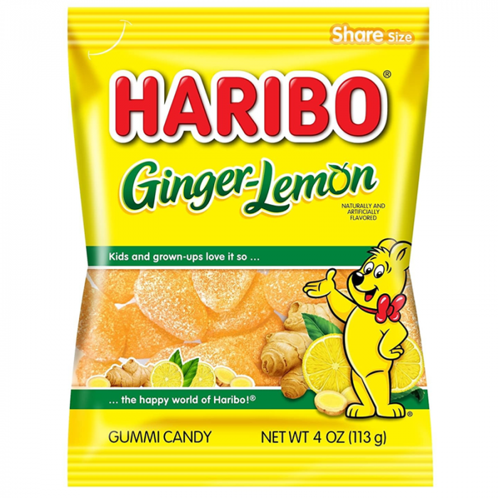 Haribo Ginger Lemon Peg Bags - 113g