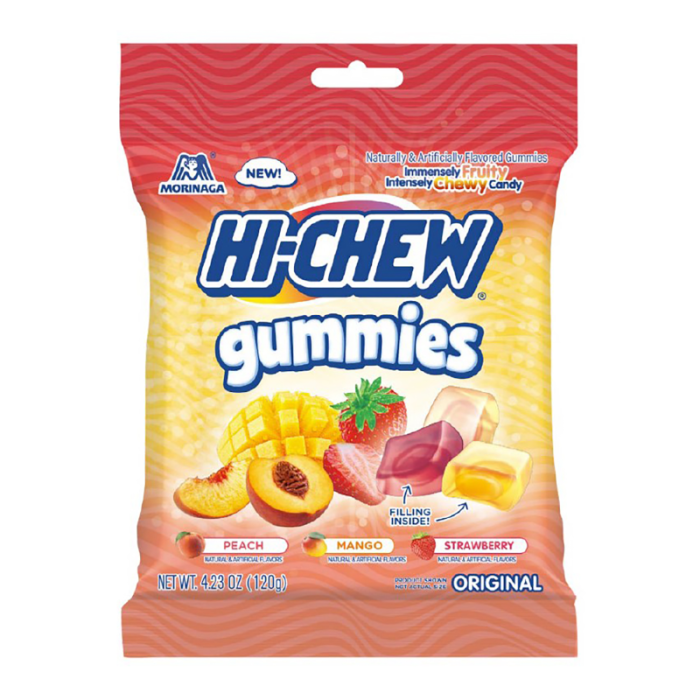 Hi-Chew Gummies Original Mix Peg Bag - 120g