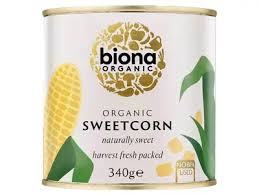 Organic Biona Sweetcorn - 340g