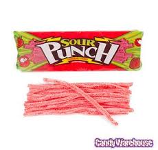 Sour Punch Strawberry Straws - 57g