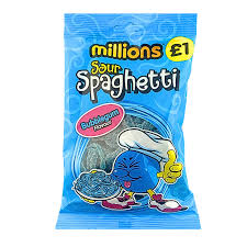 Millions Sour Bubblegum Spaghetti - 120g