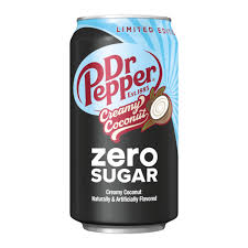 Dr Pepper Zero Sugar Cream Coconut Soda USA - 355ml