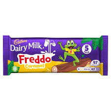 Cadbury Dairy Milk Freddo Caramel Chocolate Bar - 97.5g - Pack of 5