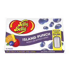 Jelly Belly Sugar Free Gum - Island Punch - 12 Pieces