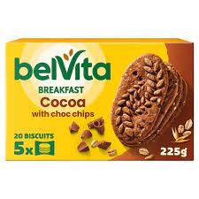 Belvita Breakfast Biscuits Honey and Nut with Choc Chips 5 Pack - 225g