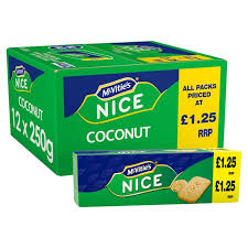 McVitie's Nice Biscuits - 250g - Case of 12