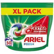 Ariel Platinum Extra Stain Removal Pods - 50 Washes - Greens Essentials