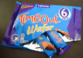 Cadbury Time Out Wafer Orange Chocolate Bar 6 Pack - 121g