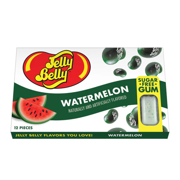 Jelly Belly Sugar Free Gum - Watermelon - 12 Pieces