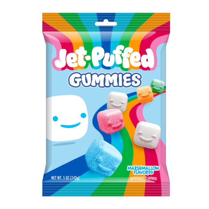 Jet-Puffed Gummies Peg Bag - 142g