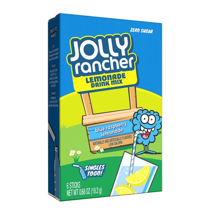 Jolly Rancher Singles To Go Drink Mix 6 pack - Blue Raspberry Lemonade - 19.3g